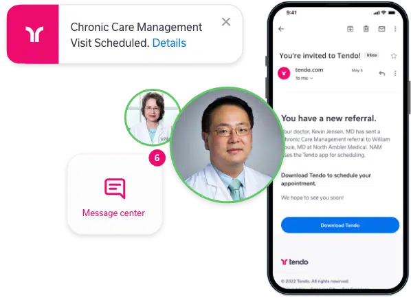 pictures of clinicians and digital comm tools