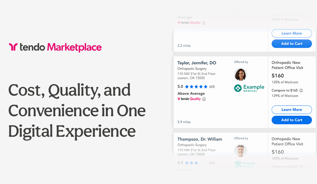 Tendo Marketplace: A Shoppable Future for Accessible, Affordable Healthcare